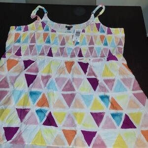 Torrid Multicolor Geometric Camisole